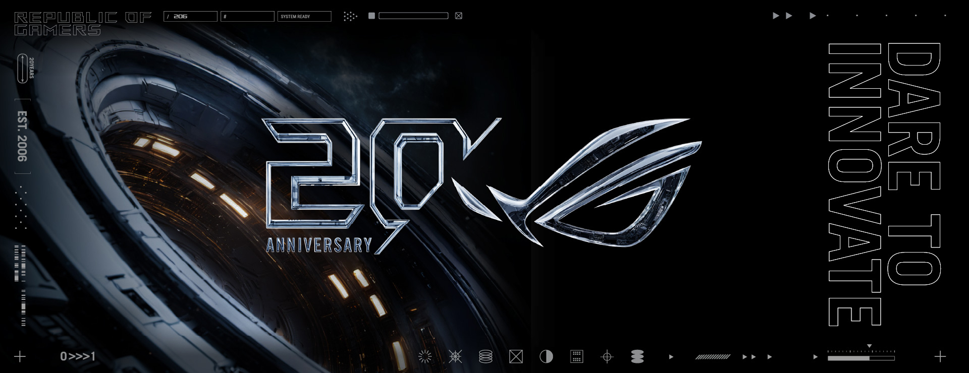 Discovery splash banner for Republic of Gamers Italia Discord server